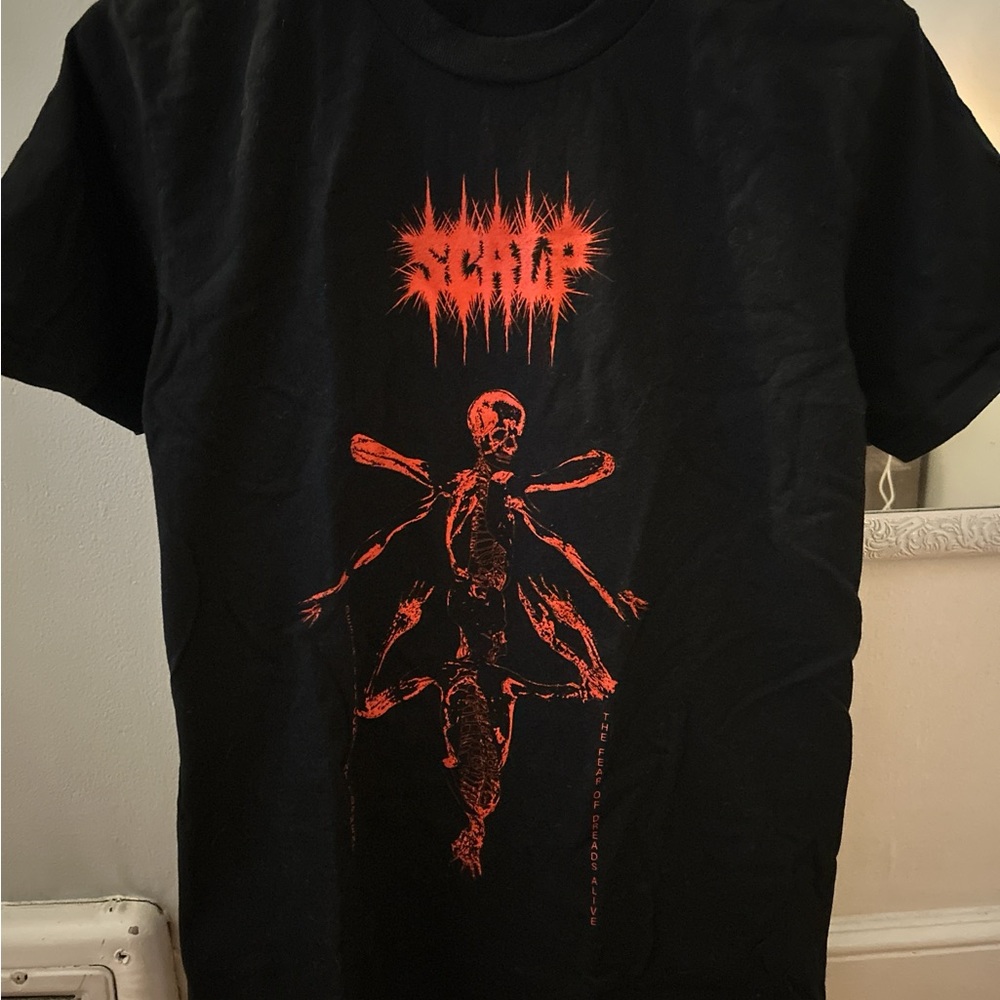 Black graphic T-Shirt with Red Design